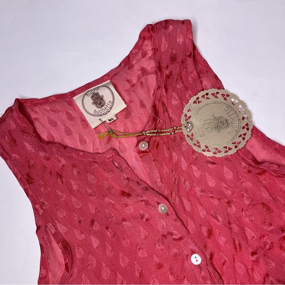 NWT Muche Et Muchette Dorris Maxi Dress Ombre Pink‎ Medium/Large
